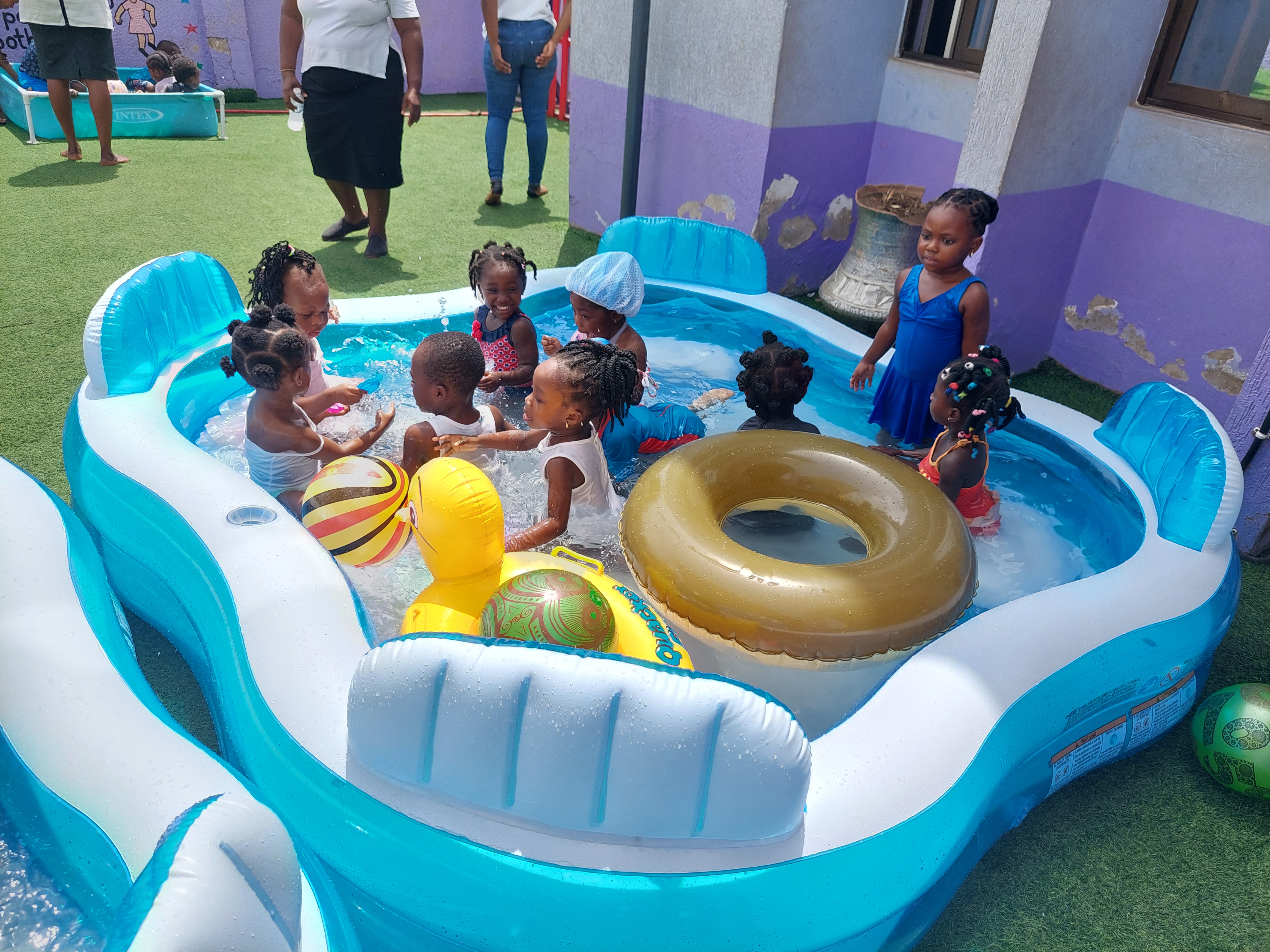 Group of students smiling